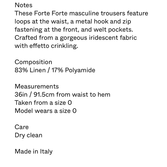 Forte_Forte Iridescent Satin Linen Trousers - Picture 2 of 7